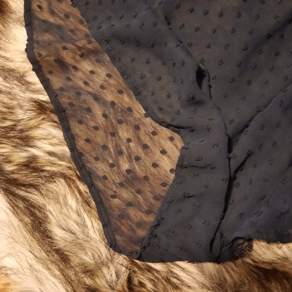 Time and Tru / Black 1x Top / Bathing suit Baby doll/ Shear - Picture 4 of 9